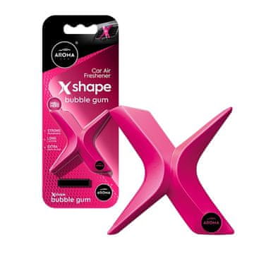 slomart AROMA CAR Osvežilec zraka X Shape, bubble gum