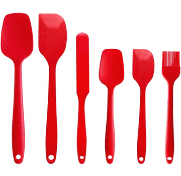 slomart ATL DA144 Kuhinjski pripomočki, set 6 kosov, rdeč