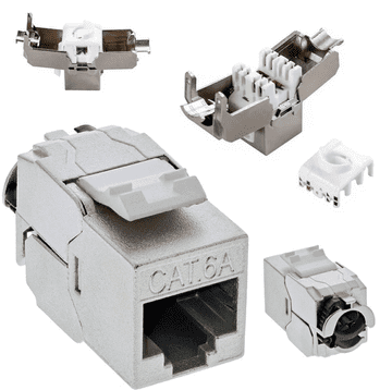 slomart ATL RJ10 Keystone modul RJ45 STP Cat.6a, brez orodja