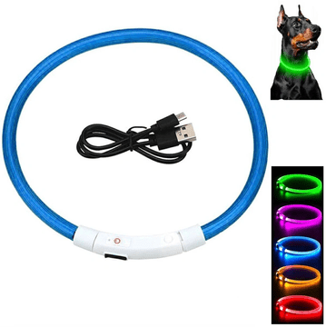 slomart ATL DA269A LED ovratnica za pse RGB, polnilna