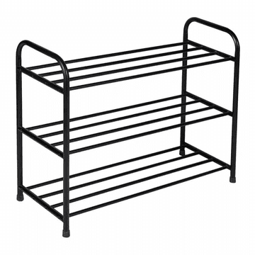 slomart ATL DA573 Črn regal za čevlje, 3 police (65cm)