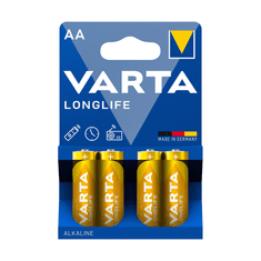 Bateria Varta LR6 Longlife baterije (AA), 4 kos.
