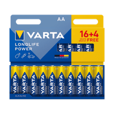 Bateria Varta LR06 Longlife Power baterije, 16+4 kom