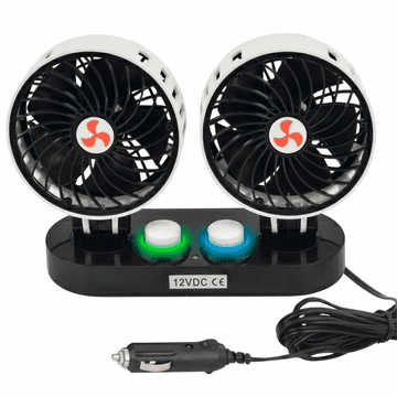 slomart ATL DA646 Avtomobilski ventilator, dvojni, vrtljiv, 12V