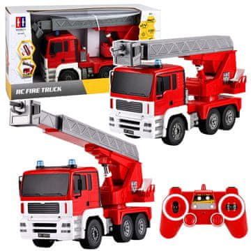 slomart LEAN TOYS Gasilni avto RC 1:20 z vrtljivim dvižnim ogrodjem 660°