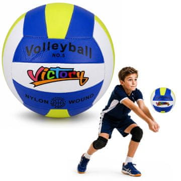 slomart Odbojkarska žoga LEAN TOYS, velikost 5 (22cm), rumeno-modra