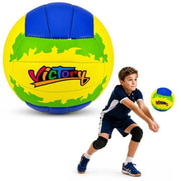 slomart Odbojkarska žoga LEAN TOYS, velikost 5 (22cm), rumeno-modra