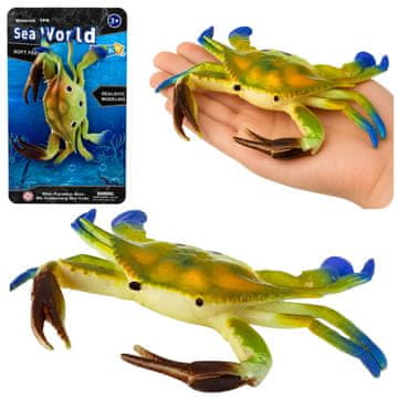 slomart Gumijasti rak LEAN TOYS, realističen, morska žival, 19 cm