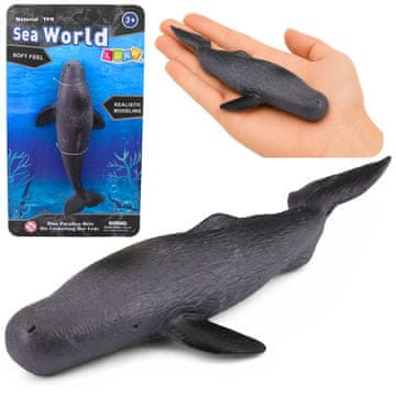slomart Gumijasti kit LEAN TOYS, realističen, morski sesalec, 18 cm