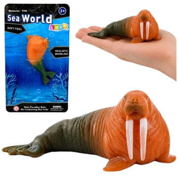 slomart Gumijasti morski lev LEAN TOYS, realističen, morski sesalec, 13 cm