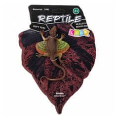AGAMA Gumijasta agama z ogljasto kožo, upogljiva, realistična, 13 cm