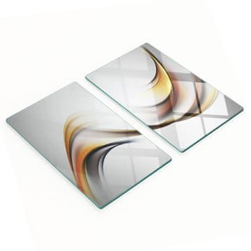 shumee Večnamenske dekorativne steklene table Abstraktni val 2x30x52 cm