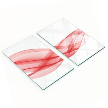 shumee Večnamenske dekorativne steklene table Abstraktni val 2x30x52 cm