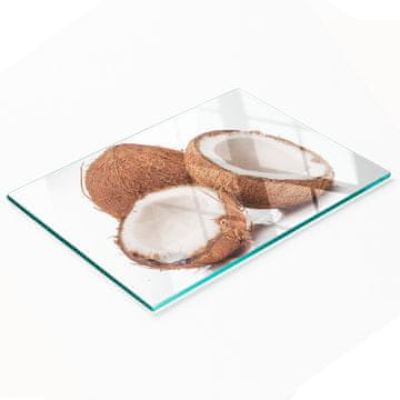 shumee Kuhinjska večnamenska dekorativna steklena plošča Kokos 80x52 cm