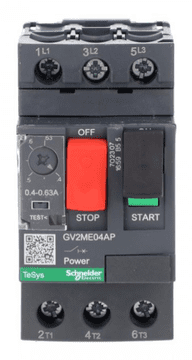 Schneider TeSys Deca Motorno odklopnik 3P 0,18 kW 0,40–0,63 A PL GV2ME04AP