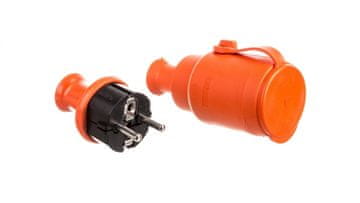 shumee Komplet stikal (vtičnica GN-H2 + vtič WT-40H) IP44 oranžna ZP-H2