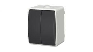 Duwi Nadometno stikalo za lestenec Aqua Plus IP54 grafitno sivo 40113