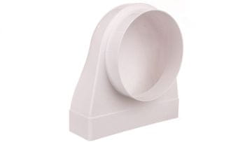 Awenta Priključno koleno 90 stopinj 60x204mm fi 150mm belo KP204-23/150