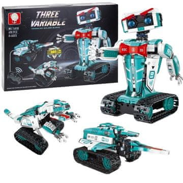 Nobo Kids Gradbeni bloki Robotsko voden model 3v1 Tank Dinozaver 698 kosov