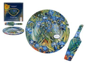 Carmani Dekorativni krožnik z lopatico - V. van Gogh, Perunike (carmani)