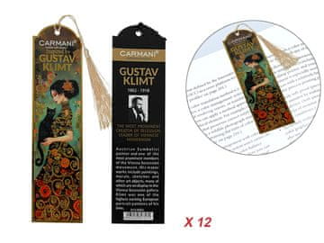 Carmani KOMPLET 12 ZNAMK, SLIKA GUSTAV KLIMT, MIX, DARILO ZA NJO