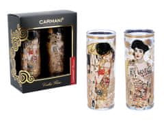 Carmani Komplet 2 kozarcev za vodko - G. Klimt. Poljub + Adela (carmani)