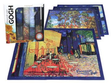 Carmani Komplet 4 podstavkov za mizo - V. van Gogh, mešanica 1 (carmani)