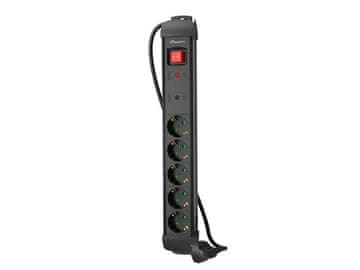 slomart Lanberg napajalna letev SC SP1-05F-0150-BK 5x230V, 1.5m
