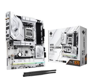 slomart ASRock X870 Steel Legend WiFi matična plošča ATX, AM5