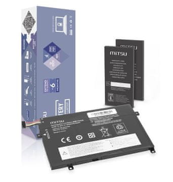 Bateria Mitsu 01AV411 baterija za prenosnik Lenovo ThinkPad E470/E475 3650 mAh