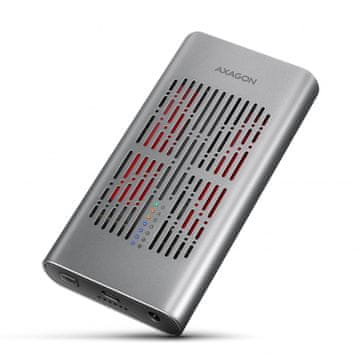 slomart AXAGON EEM2-20GD zunanja enota za 2x NVMe M.2 SSD, USB-C 3.2 Gen2x2, 20Gbps
