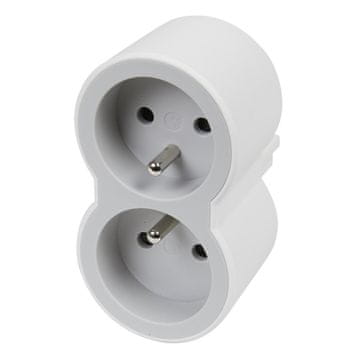 slomart Legrand 049431 razdelilnik 2x Schuko vtičnice, bela