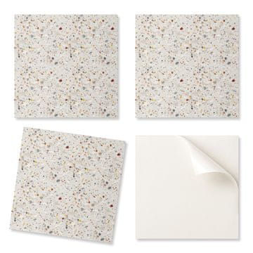 COLORAY Paket PVC vinilnih ploščic z vzorcem različnih oblik 4x50x50 cm