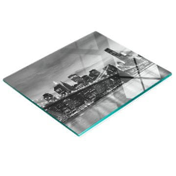 shumee Dekorativna steklena deska za rezanje Brooklynski most 60x52 cm