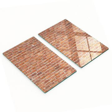 shumee Dekorativne kaljene steklene deske za rezanje za zid 2x30x52 cm