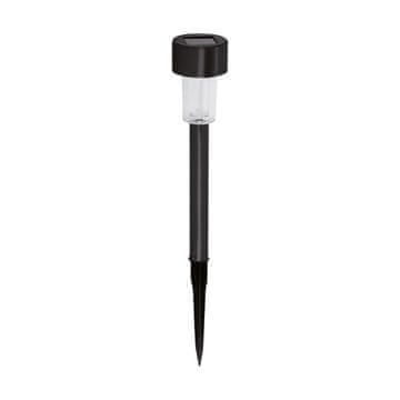 Ideus Ideus 04374 črna LED solarna svetilka, IP44, ravna, hladno bela