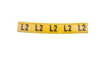 shumee Označevalnik kablov OZ-2/l2 rumen E04ZP-01020404900 /100 kosov/