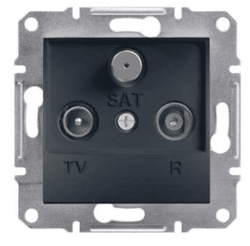 Schneider Asfora R-TV-SAT vtičnica (1dB) brez okvirja antracit EPH3500171