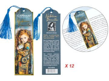 Carmani, komplet 12 kartonskih zaznamkov - Natalia Bonilla/Mia's Cat Tales