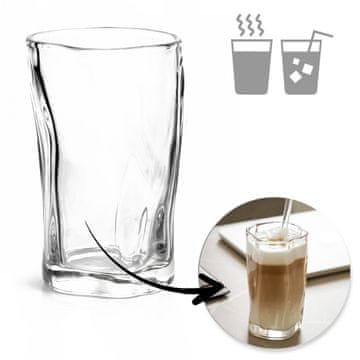 shumee 275 ml valovit kozarec 1 kos za dolge napitke z lattejem SZK199