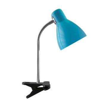 Ideus Bralna svetilka s sponko 15W modra Kati E27 sponka Ideus 02863