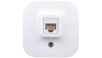 LEGRAND Forix enojna računalniška vtičnica RJ45 Cat.5e UTP bela 782424