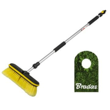 Bradas TELESKOPSKA KRTAČA ZA AVTOPRANJE 90–160 CM Z VODNIM VENTILOM