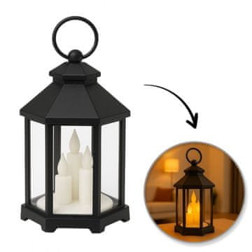 DEKORATIVNA LED LUČ Z IMITACIJO SVEČ 12X21 CM LUČ ZA DOM