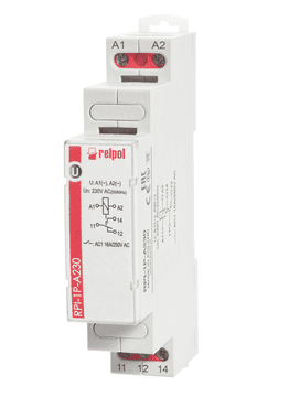 Elektromagnetni rele 1P 16A 230V AC AgSnO2 RPI-1P-A230 863360