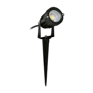 Ideus Črna LED vrtna svetilka 5W IP65 4200K za rastline Ideus 03130