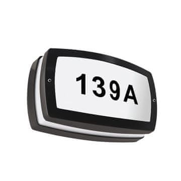 Ideus Hermetična LED svetilka črna 8W IP54 4100K SOLINA 03835