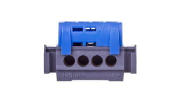 LEGRAND 4-luknjična modra priključna letev IP2x N-4 1,5–16 mm2 004840