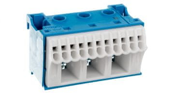Hager 63A QC modra priključna letev 14 priključkov 33x60x34mm KN14N