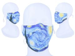 Carmani ZAŠČITNA MASKA S FILTROM VAN GOGH ZVEZDNA NOČ DARILO